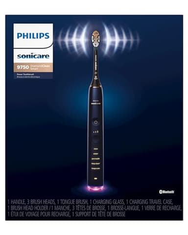 Philips Sonicare DiamondClean Smart 9750 Electric Toothbrush, Sonic Toothbrush with App, Pressure Sensor, Brush Head Detection, 5 Brushing Modes and 3 Intensity Levels, Lunar Blue, Model HX9954/74 - Image 11