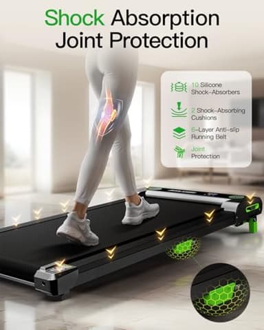 Walking Pad with Incline, Akluer Incline Treadmills for Home, 2.5 HP Under Desk Treadmill Small with Remote Control, Walking Pad Small Treadmill with LED Display - Image 4