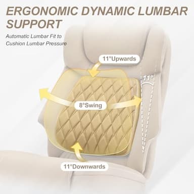 Big and Tall Office Chair 750lbs,Heavy Duty Office Chairs with Dual Rubber Wheels,Extra Wide Desk Chair,Adjustable Ergonomic Lumbar Support,High Back Rocking Computer Chair for Heavy People - Image 3