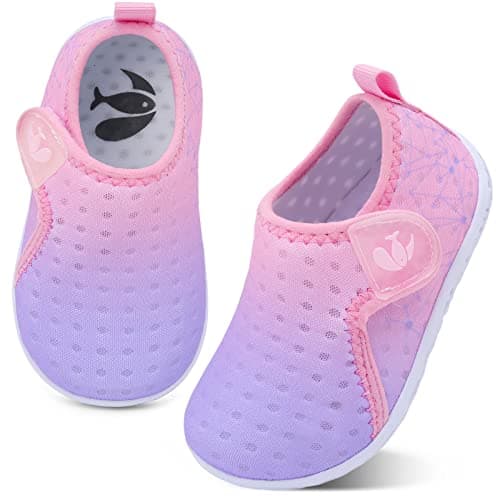 FEETCITY Baby Water Shoes Breathable Mesh Running Sneakers Beach Aqua Socks for Kids Boys Girls 12-18 Months Infant - Image 1