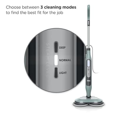 Shark Steam & Scrub Steam Mop, All-in-One Scrubbing and Sanitizing Hard Floor Cleaner, LED Headlights, 4 Dirt Grip Soft Scrub Pads Included, XL Water Tank, Swivel Steering, Hawaiian Grey, S8001 - Image 4