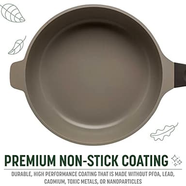 Goodful All-in-One Pan, Multilayer Nonstick, High-Performance Cast Construction, Multipurpose Design Replaces Multiple Pots and Pans, Dishwasher Safe Cookware, 11-Inch, 4.4-Quart Capacity, Graphite - Image 5
