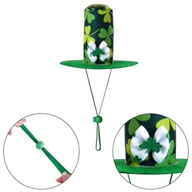 3 Pack Pet Dog Saint Patrick’s Day Green Scarf Dress Hats for Cats Dogs Festive Outfit Accessories Party Dressing - Image 4