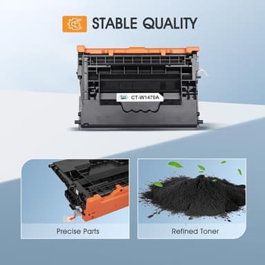 147A Black Toner Cartridge (with Chip) Compatible for HP 147A Toner Cartridge 147X W1470A W1470X for Enterprise M610n M611dn M611x M612dn M612x MFP M634h M635fht M635h M636fh Printer Ink 2-Pack - Image 5