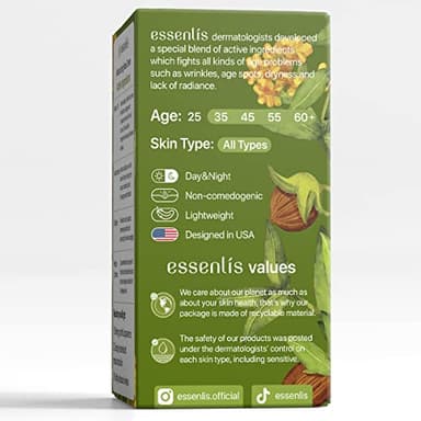 ESSENLIS Retinol Cream for Face - Anti Aging Face Moistuirzer with Collagen & Hyaluronic Acid - Day & Night Face Cream for Women and Men - Image 8