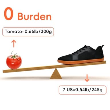 ABCDZZ Barefoot Shoes for Women Wide Toe Box Minimalist Sneakers Zero Drop Sole Lightweight Trail Running Shoes, Black, 9W - Image 5