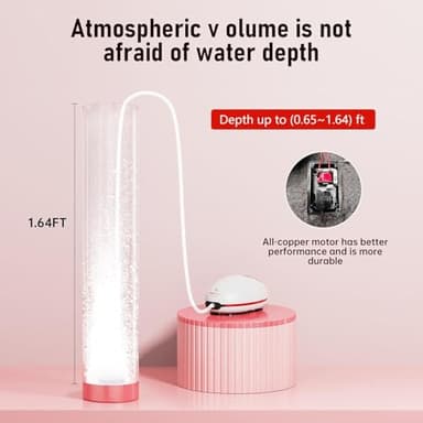 AQUASMITH 1w Ultra Quiet Aquarium Air Pump, Aquarium Aerator Adjustable Airflow, Single Hole Suitable for 20 to 40 GPH Fish Tank - Image 5