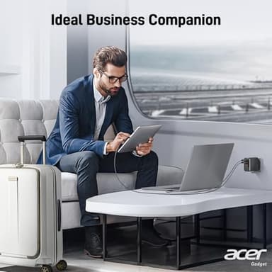 Acer 67W USB C Charger, 3-Port GaN Fast Charging Block, Foldable and Portable USB Wall Plug Adapter Compatible with MacBook Pro/Air, Acer Laptop, Dell XPS, iPad Pro/Air, iPhone 16/15, and More - Image 6