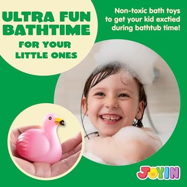 JOYIN 12 PCS Light Up Bath Toys, Toddler Flashing Colourful LED Bathtub Mermaid Toy, Baby Bathtime Floating Rubber Shower Gifts for Infant Kids Boy Girl Valentines Easter Gifts Swimming Pool Party - Image 4