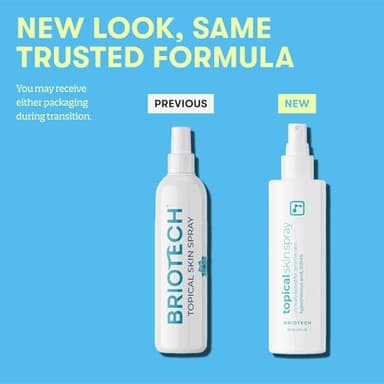 BRIOTECH Topical Skin Spray, Hypochlorous Acid Spray for Sensitive Skin, HOCl Facial Mist, Full Body Support Against Irritation, Calm Redness, Soothe Foot & Scalp, 8 oz (1 Pack) - Image 5