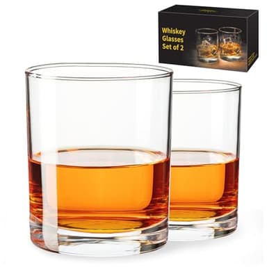 Fruit Punch Whiskey Glasses Set of 2, 10 OZ Old Fashioned Glass, Whiskey Glasses in Bar and Party, Rocks Glasses, Bourbon Glass, Liquor Vodka, Whiskey Gifts for Men, Gift for Men, Christmas Gift - Image 1