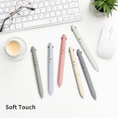 Ddaowanx Multicolor Pens, 4-in-1 Colored Ballpoint Pen 0.5mm Fine Point Smooth Writing,Nurse Accessories for Work,Gifts for Teen Girls,6-Count - Image 8