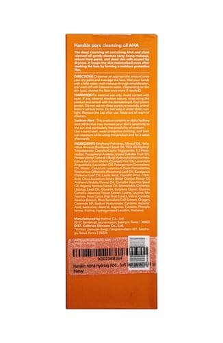 Hanskin AHA Pore Cleansing Oil for Dry Skin, Exfoliating, Waterproof Makeup Sebum Remover Facial Oil Cleanser for Face, Moisturizing for Soft Skin, Korean Skincare [AHA/10.14 oz.] - Image 9