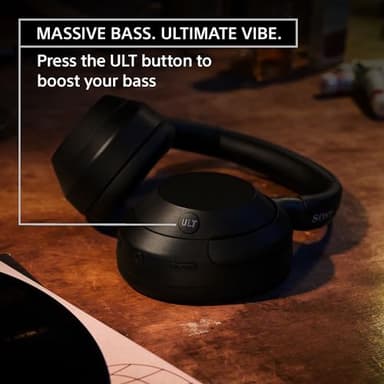 Sony ULT WEAR Over-Ear Noise Cancelling Bluetooth Headphones with Alexa Built-in, Comfortable Design, 30-Hour Battery, Massive Bass, Black - Image 3