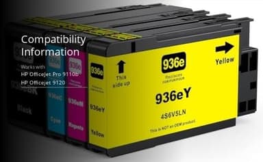 INK4U Compatible Ink cartridges Replacement for 936e 936XL Ink cartridges - Image 2