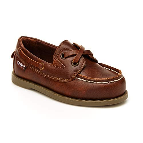 Carter's Boy's Bauk Dress Shoes, Light Brown, 8 Toddler - Image 1