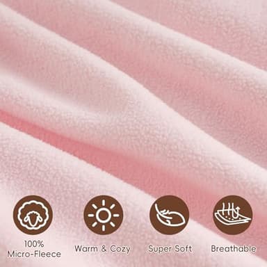 david's kids 3 Pack Warm Micro Fleece Baby Sleep Sack 0-6 Months, Soft Baby Wearable Blankets with 2-Way Zipper, Comfy Winter Sleeping Bags for Infant Newborn Girls Neutral, Small Size, Floral - Image 4