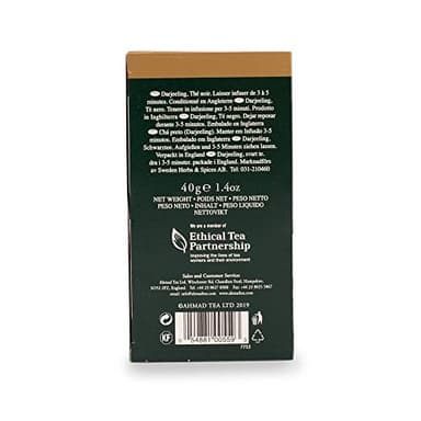 Ahmad Tea Black Tea, Darjeeling Teabags, 20 ct (Pack of 1) - Caffeinated & Sugar-Free - Image 8