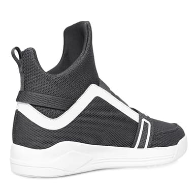Soulsfeng White Grey High Top Sneakers for Men 6.5 Fashion Mesh Breathable Slip On Walking Shoes - Image 2
