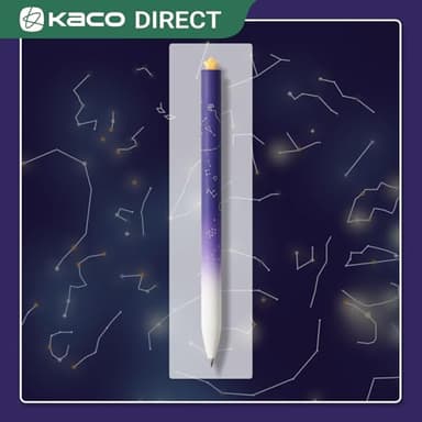 Kaco FIRST Gel Ink Pens, Pack of 2 Pieces Cute Heart Pen Set with Extra 4 Black Refills Holiday Gifts (2 Purple) - Image 7