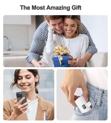 LENUTO Portable Charger, 6000mAh for iPhone 15 16 Power Bank, USB-C Portable Phone Charger with Fast Charging (20W), Mini Battery Pack for iPhone 15 Pro/15 Plus/15 Promax/Samsung/Huawei Andriod - Image 7