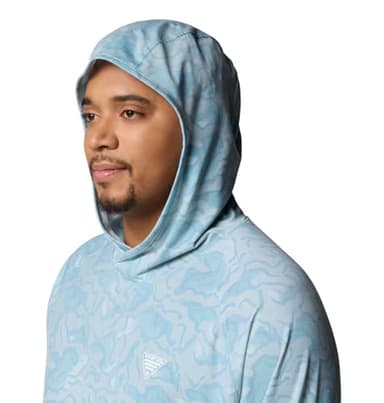 Columbia Mens PFG Uncharted Long Sleeve Sun Protection Hoodie, Crushed Blue Swamplands, XX-Large - Image 4