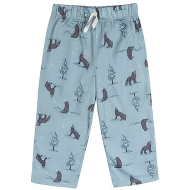 Gerber Baby Boy's 2-Piece Pajama Set (Flame Resistant Long-Sleeve Top + Bottom), Wolf - Image 3