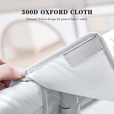 ANGELBLISS Baby Playpen, Large Baby Playard, Indoor & Outdoor Kids Activity Center with Anti-Slip Base, Sturdy Safety Play Yard with Breathable Mesh, Kid's Fence for Infants Toddlers (Grey, 50x50) - Image 2