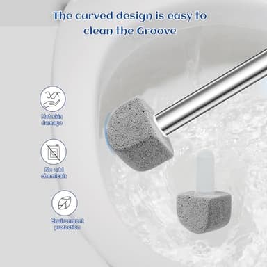 Yingmore 10 Packs Pumice Stone for Toilet Cleaning,Pumice Toilet Bowl Cleaning for Cleaning Toilet,Bathtubs,Kitchen Sink,Grill(Refill) - Image 3