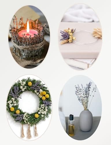 DIY Natural Dried Flower Set, Bulk Dried Flowers for Vase, Dried Flowers with Stems, Dried Roses, Mini Dried Flower Bouquets.(Brown) - Image 9