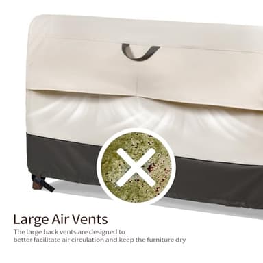 Bestalent Patio Furniture Covers Waterproof,Outdoor 3-Seater Sofa Cover Fits up to 79W x 38D x 35H inches - Image 7