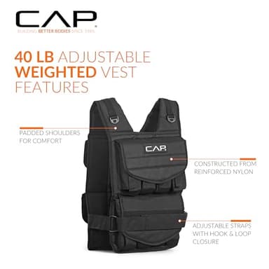 CAP Barbell Adjustable Weighted Vest, 40 Lb - Image 3