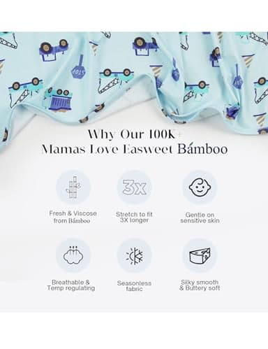 EASWEET Baby Girl Bamboo Viscose Ruffle Romper Zipper Jumpsuit, Footless, Cap Sleeve Infant Clothes, Unicorn Frolics, 0-3 Months - Image 4