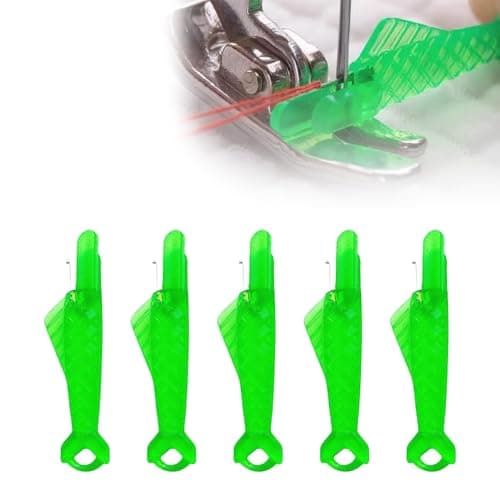 2025 New Fish Mouth Sewing Machine Needle Threader, Upgraded Automatic Sewing Needle Threader Tool, Quick Sewing Machine Loop Needle Threaders (5 Pcs) - Image 1