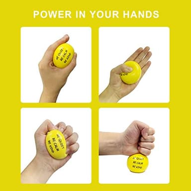 ALMAH Motivational Stress Balls for Kids and Adults (4 Pack), Stress Relief Balls, Hand Exercise Therapy Balls for Anxiety, Fidget, Tension, Manage Anger and Stress - Image 3