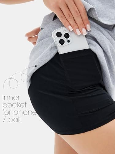 EXLURA Womens Casual Summer 2 Piece Short Skirt Sets Short Sleeve Tshirt And Tennis Skort Dressy Cotton Matching Sweatsuits - Image 5