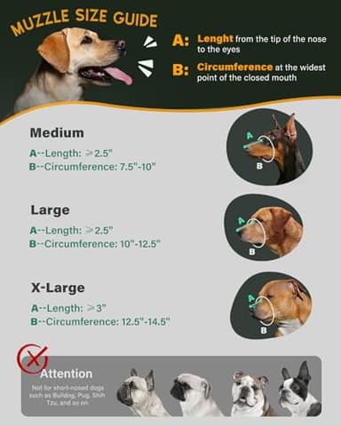 Dog Muzzle, Leather Basket Soft Muzzles Medium Large Breeds, Pitbull Dog Muzzle Amstaff Staffordshire Terrier, German Shepherd Dalmatian Doberman Adjustable (L) - Image 3