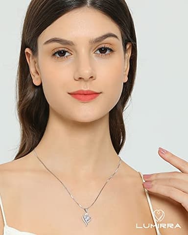 Wedding Anniversary Jewelry Gift for Wife from Husband, Wife Birthday Gift Idea, 1 Carat Moissanite Diamond Pendant Necklace in 925 Sterling Silver with 2 Chains, Romantic and Elegant Present for Her - Image 8