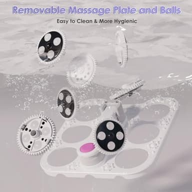 Collapsible Foot Spa Electric Rotary Massage, Foot Bath with Heat, Bubble,Temp Control, and 24 Motorized Shiatsu Massage Balls, Pedicure Foot Spa Tub for Stress Relief (Black) - Image 4