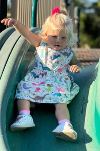 Popshion Girls' Dinosaur Dress - Toddler Sleeveless Summer Dress - White/1300 - 2-3T - Image 4