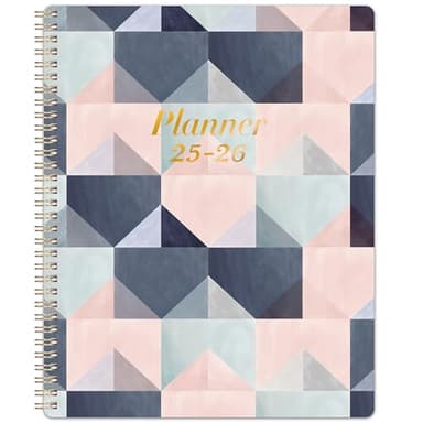 2025-2026 Planner - 9" x 11" JULY 2025 - JUNE 2026, Weekly & Academic Monthly Planner 2025-2026, Twin-Wire Binding，Thick Paper, Back Pocket with 12 Monthly Tabs - Image 8