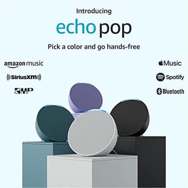 Amazon Echo Pop (newest model), Our smallest Alexa speaker, Fits in any room, Glacier White - Image 8
