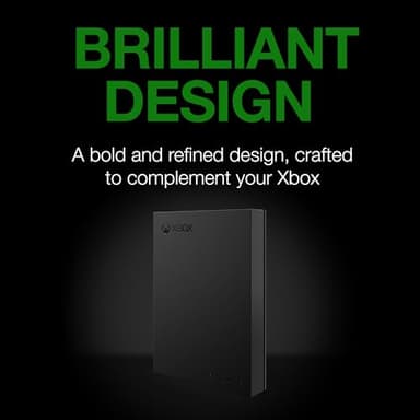 Seagate Game Drive for Xbox 5 TB External Hard Drive Portable HDD - USB 3.2 Gen 1, Black with Built-in Green LED bar, Xbox Certified, 3 Year Rescue Services(STKX5000403) - Image 4
