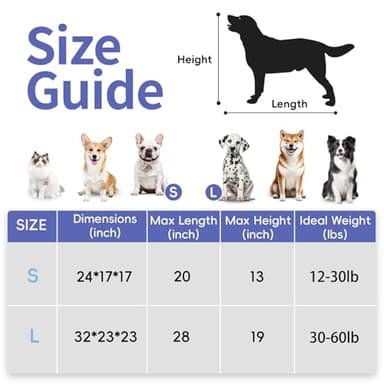 Petprsco Portable Dog Crate - 32"x23"x23" Collapsible Dog Travel Crate for Medium/Large Dogs with Soft Blanket, Foldable Bowl & Poop Bag Dispenser - Indoor & Outdoor Use - Image 4