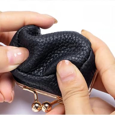 2025 New Leather Mini Jewelry Box, Vintage Jewelry Boxes for Women, Havethedare Mini Jewelry Travel Case Organizer, Jewelry Pouch for Earrings Rings, Portable Tiny Jewelry Storage Box (Blue) - Image 6