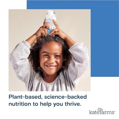 KATE FARMS Organic Pediatric 1.2 High Calorie Vanilla Nutrition Shake, 12g Protein, 27 Vitamins and Minerals, Meal Replacement, 8.45 oz (6 pack) - Image 8