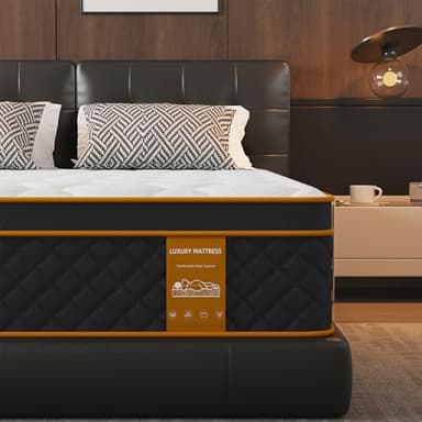 Qabefy Queen Mattress, 12 Inch Memory Foam Hybrid Mattress in a Box, Medium Firm and Individually Pocket Springs - Pressure Relief, CertiPUR-US Certified, Motion Isolation - Image 9