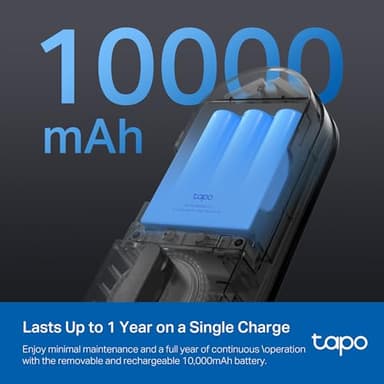 TP-Link Tapo Smart Door Lock, Deadbolt | Keyless Entry, Fingerprint Recognition, Touchscreen Keypad & in-App Monitoring with Scheduled Access | 1-Year Rechargeable Battery | BHMA Grade 2 | Tapo DL110 - Image 4