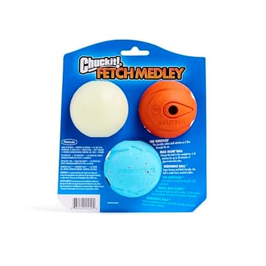 Chuckit Gen 1 Fetch Pack Dog Balls - Interactive Dog Toys, High-Bounce Fetch Ball, Floating Ultra and Rugged Balls, Durable - Size Medium, 2.5-inch Diameter, Set of 3 - Image 4
