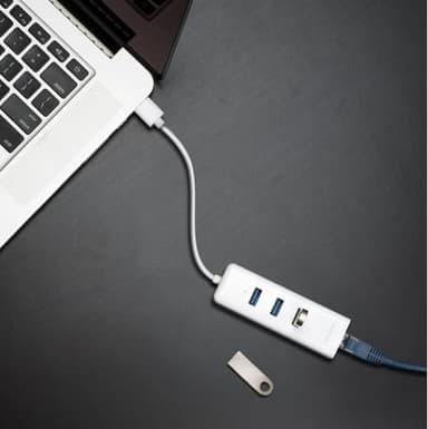 TP-Link USB 3.0 to Ethernet Adapter (UE330) - Portable 3-Port USB Hub with 1 Gigabit RJ45 Ethernet Port, Laptop Network Adapter, Supports Win 7/8/8.1/10, Mac OS X (10.6-10.14), Linux OS and Chrome OS - Image 7